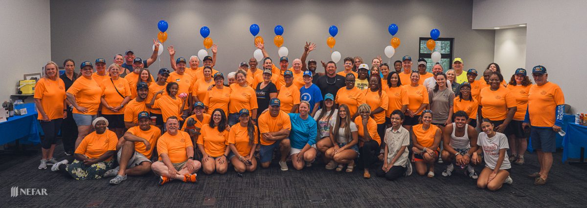 Over 100 volunteers celebrated the 4th Annual NEFAR Clean-up Northeast Florida Waters at an after party at NEFAR headquarters on July 27. The group collected approximately 4,200 pounds of trash from the St. Johns River.